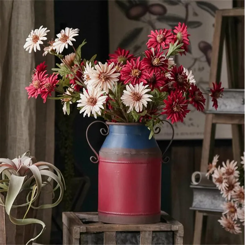 10Pcs Fake Autumn Sunflower (5 heads/piece) 28.74" Length Simulation Cosmos for Wedding Home Decorative Artificial Flowers | Дом и сад