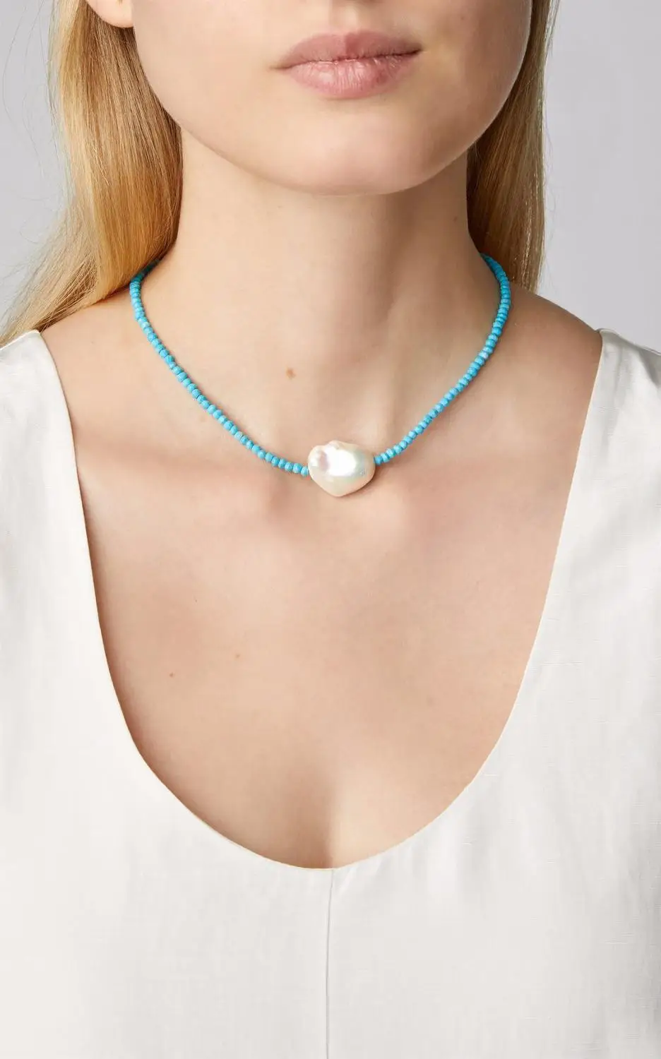 

Simpleness Classic Freshwater Pearl Collares Collier Femme Black Crystal Beads Women's Fashion Charm Short Necklace Handmade