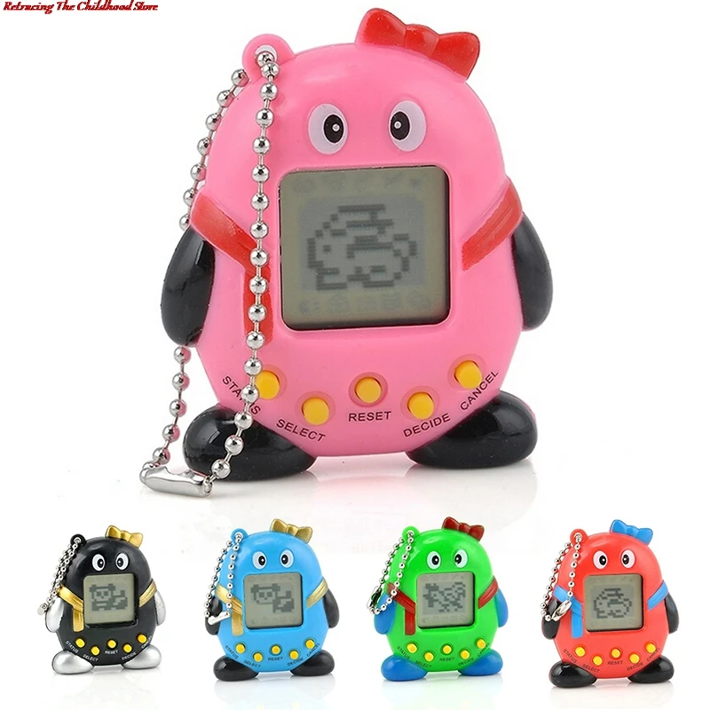 

1pc Multi-colors 90s Nostalgic 168 Pets In 1 Virtual Cyber Pet Toy Tamagotchis Electronic Pets Keychains Toys