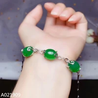 kjjeaxcmy boutique jewelry 925 sterling silver inlaid natural chalcedony fine female bracelet support detection trendy
