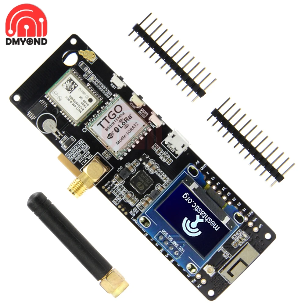 Bluetooth Wi Fi модуль T Beamv ESP32 беспроводной LoRa GPS NEO 6M SMA с OLED экраном макетная плата