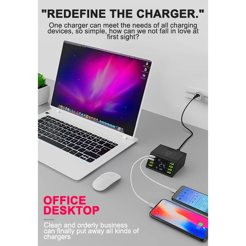 Беспроводное зарядное устройство Qi безопасная быстрая зарядка 3 0 универсальная