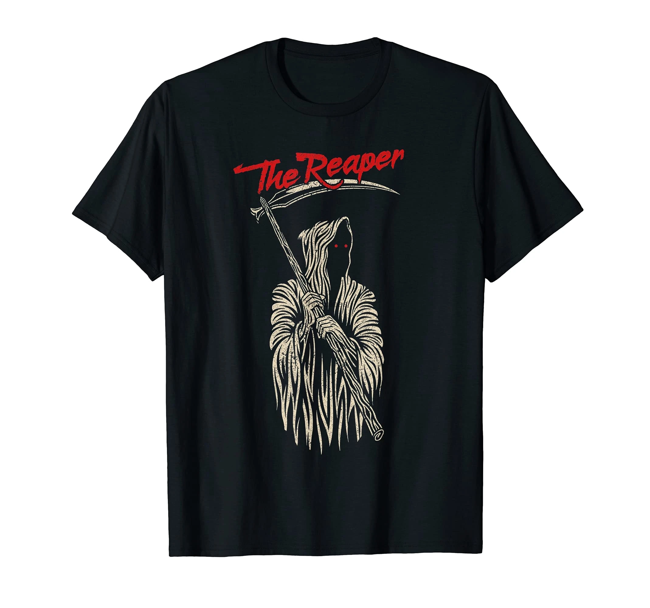 4The Grim Reaper Angle Of Death Grunge ужас Хэллоуин футболка |