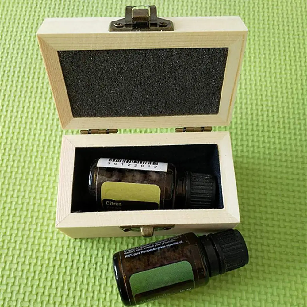 10 мл твердой древесины бутылок с эфирными маслами ящик для хранения крышкой