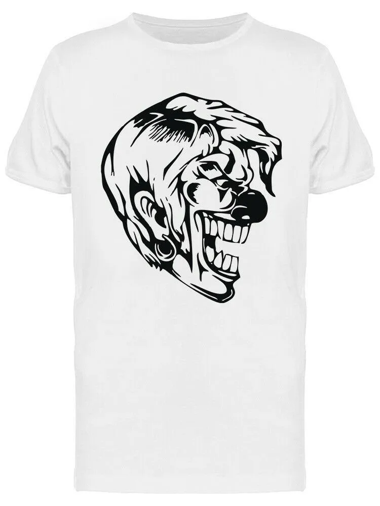 

Spooky Clown Tattoo Design Men Humor Graphic Novelty Funny T-Shirt