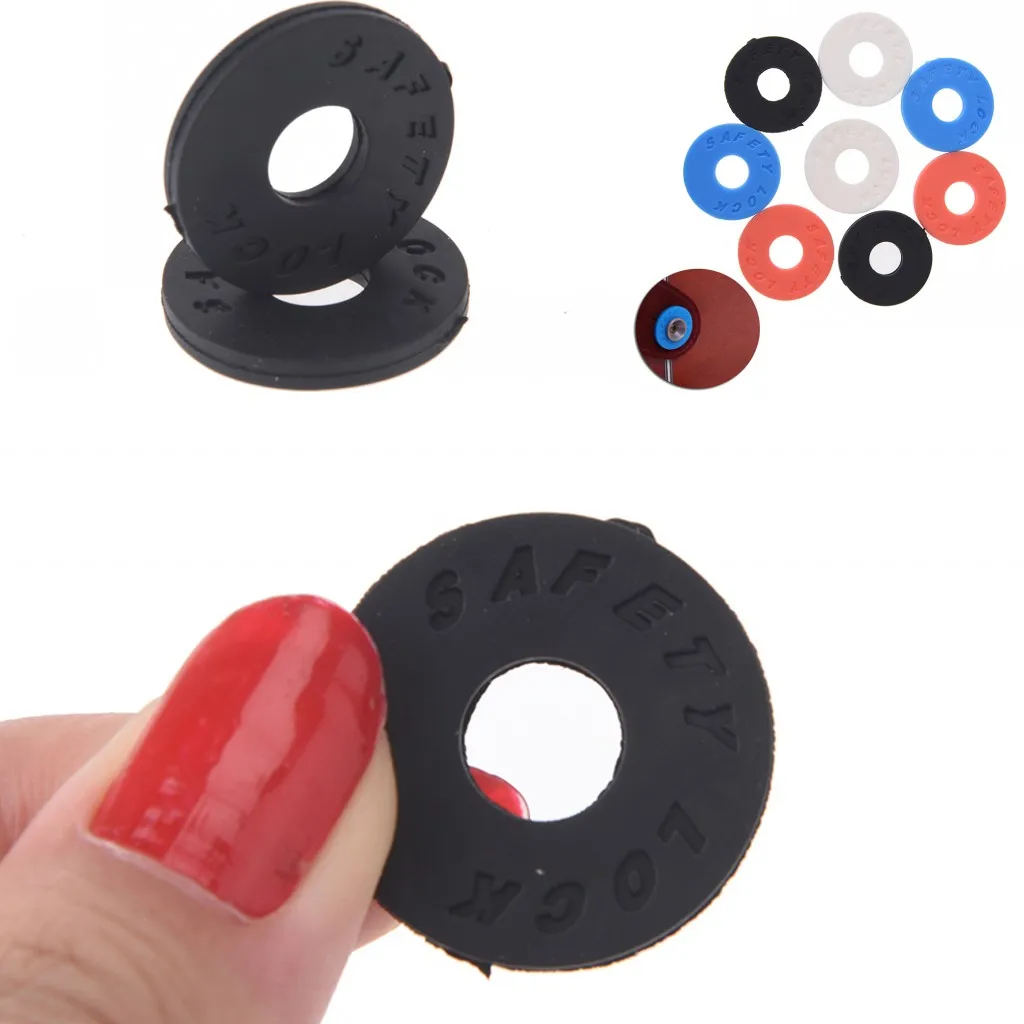 

2Pcs Guitar Electric Guitar Bass Ukulele Accessories Strap Block Rubber Safety Lock Washer Acoustic