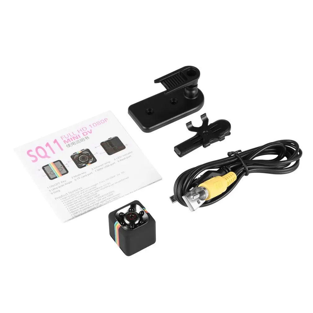 

SQ11 Mini Camera HD 1080P Sensor Sport Infrared Nigh Motion Sensor Pocket Small Camcorder Night Vision DVR Micro Camera Recorder