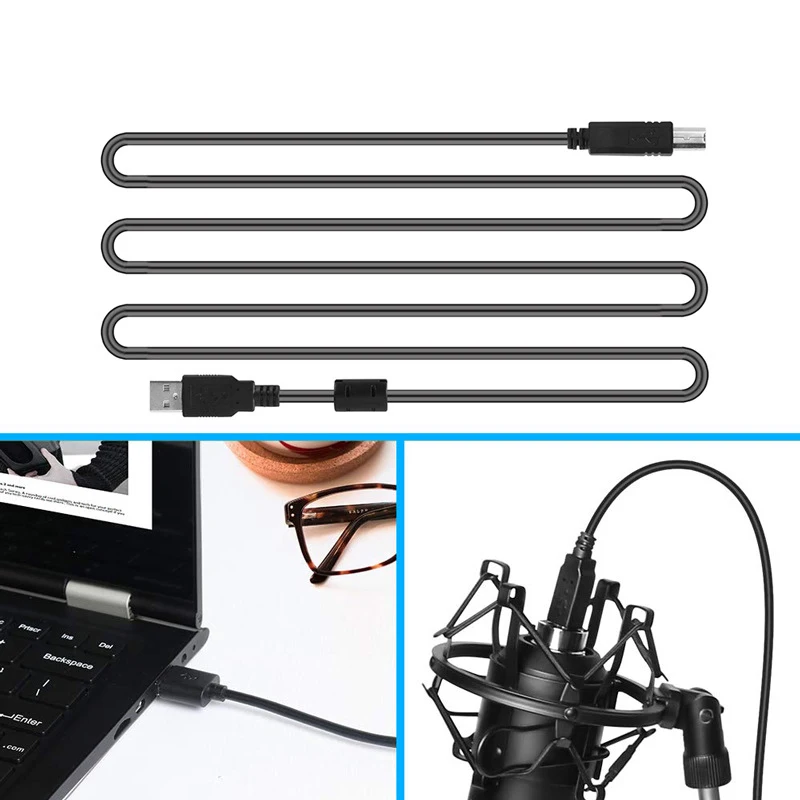 Professional Condenser Audio 3.5mm Wired BM800 Studio Microphone Vocal Recording KTV Karaoke Mic W/Stand For Computer | Электроника