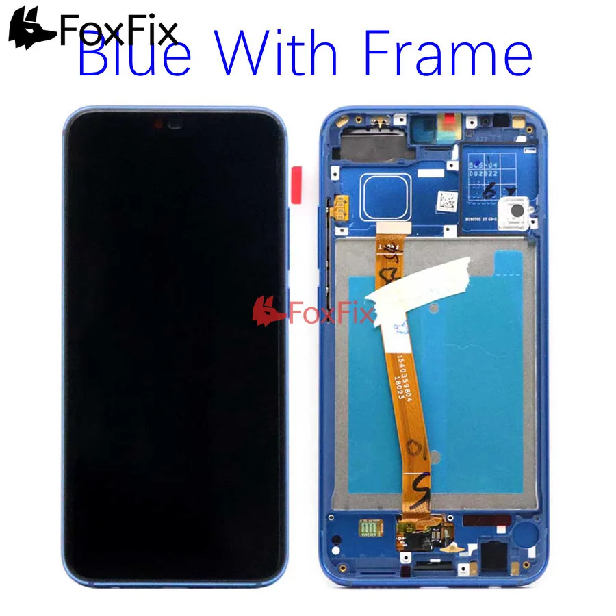 FoxFix ЖК дисплей для Huawei Honor 10 COL L09 L29 сенсорного экрана с цифровой рамкой +