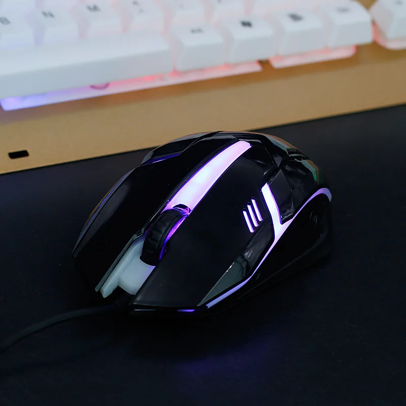 Профессиональная цветная геймерская игровая мышь X1 проводная оптическая 3D 1600DPI