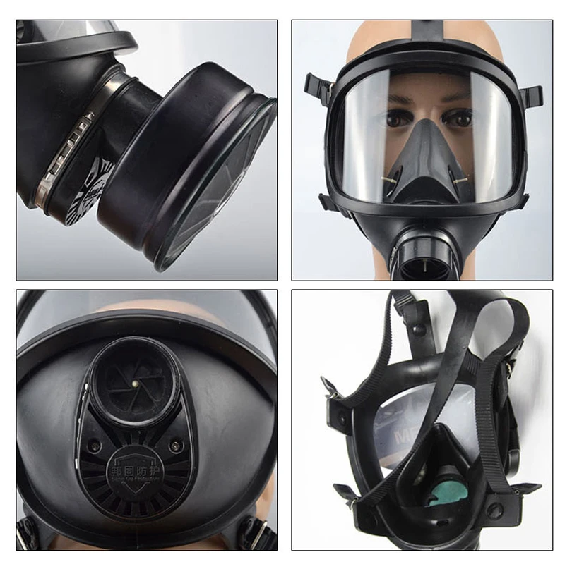 MF14/87 type gas mask full face mask chemical respirator filter self-absorption stimulation mask nuclear pollution protection