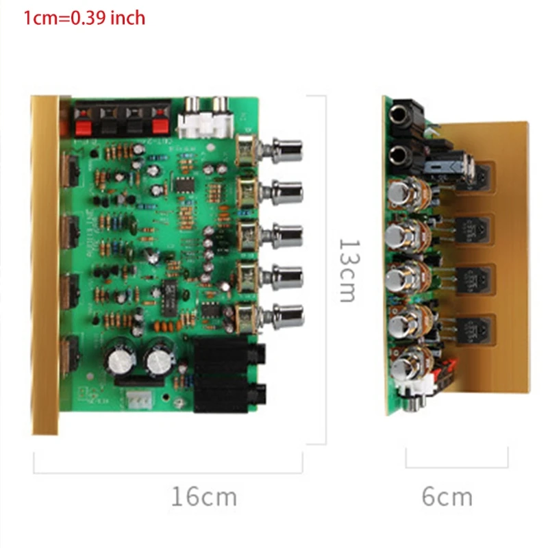 

100W+100W Power Amplifier Board HIFI Stereo Amplification Digital Reverb T21A