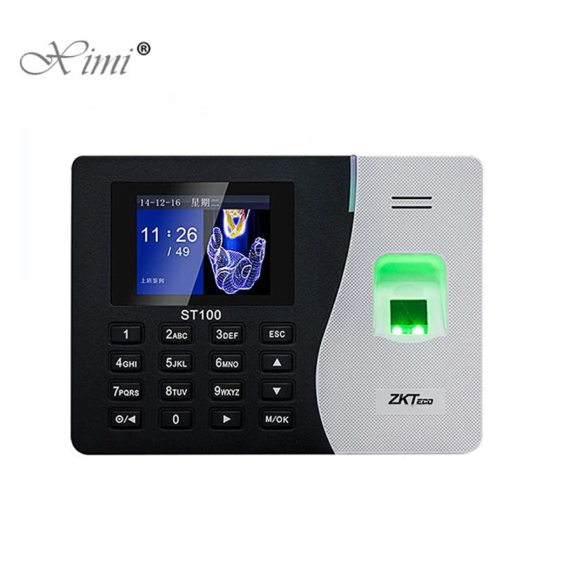 ZK ST100 SSR Fingerprint Time Clock Recorder Auot Excel Report Attendance Employee Electronic | Безопасность и защита
