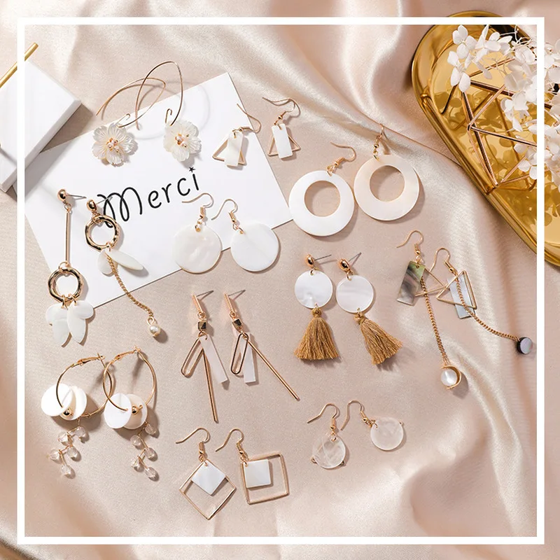 2018 простые милые серьги в Корейском стиле для девочек подвески виде длинных