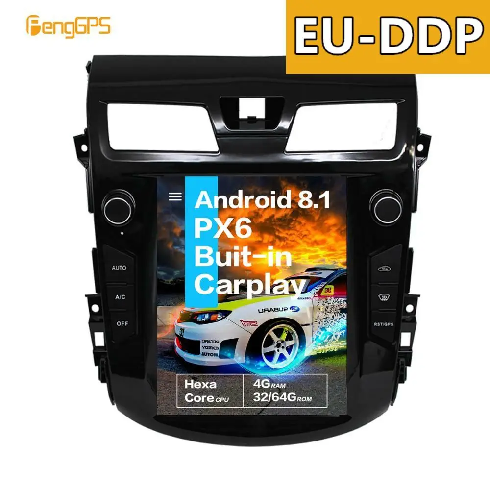 

Car Multimedia Player For Nissan Teana altima 2012 - 2017 Android px6 tesla Screen Stereo Audio radio autoradio GPS Head unit