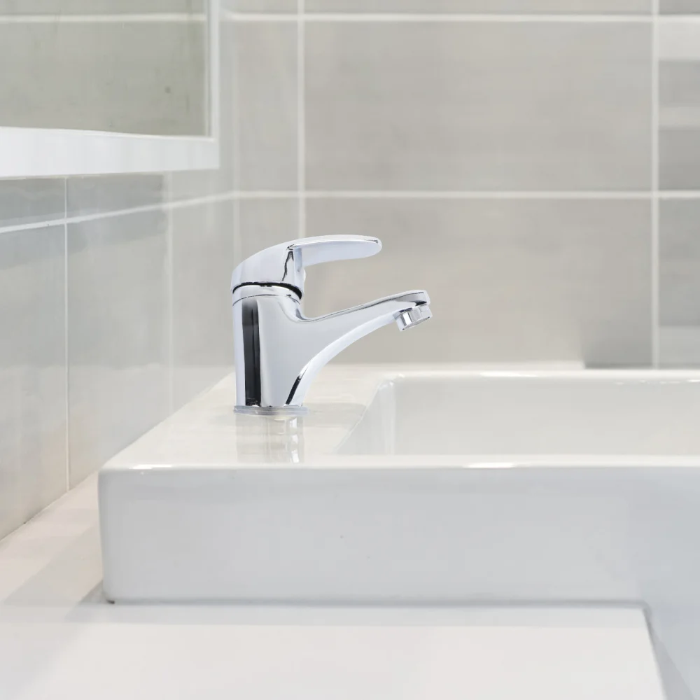 

Kitchen Tap Alloy Basin Taps Metal Sink Tap Hot and Cold Water Home (2012 Alloy)
