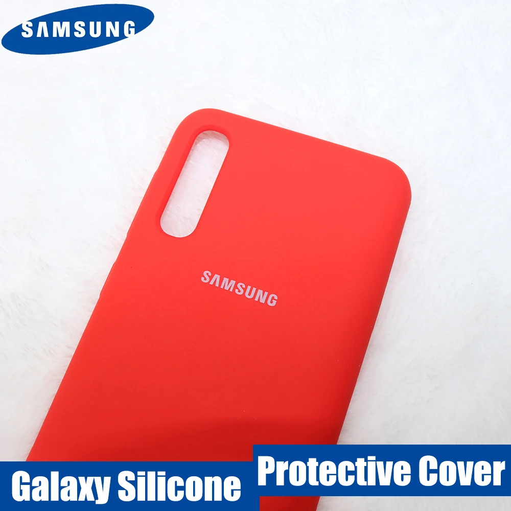 Оригинальный чехол для Samsung Galaxy A70 жидкий силиконовый шелковистая мягкая