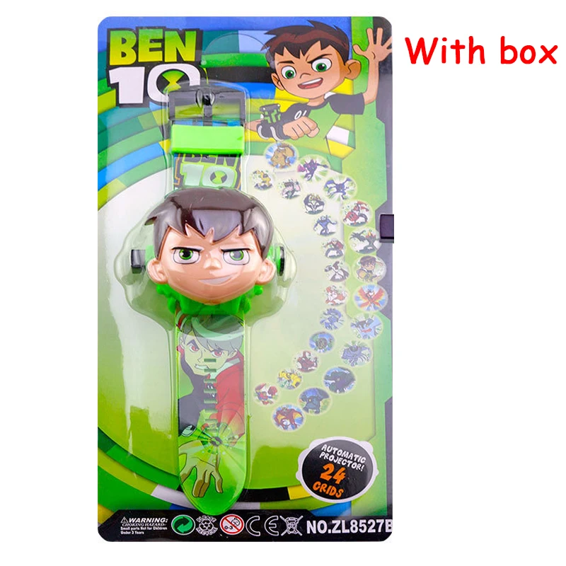 Ben tx boxed Мстители 3D проекционные часы игрушки для детей мультфильм шаблон капитан Железный человек Халк ребенок мальчик девочка Фигурки игрушки рождественские подарки - Цвет: Ben tx boxed