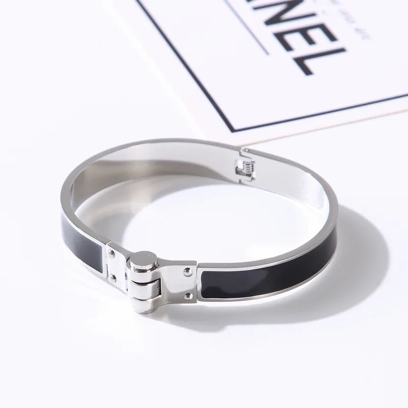 

Creative Titanium Steel Rose Gold Drop Bracelet Ladies Fashion Woman Man Lover's Bracelet Jewelry Wholesale