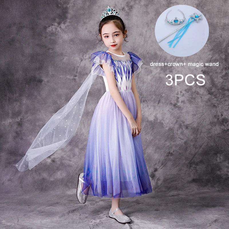 Princess Costume for Girls Cosplay Dress Children Girl Halloween And Christmas Party Dresses 3-10 Years | Детская одежда и обувь