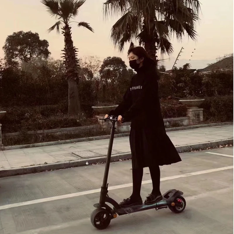 Verkauf Portable Smart Klapp E-roller Für Erwachsene Roller Mit 9 Zoll Nicht-slip Feste Reifen