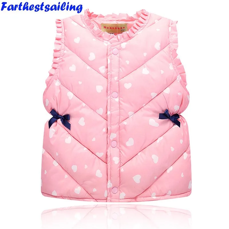 

Baby Winter Vests Girls Lovely Waistcoats Kids Spring Warm Cotton Vests Children Autumn Clothes Baby Girl cute Waistcoats
