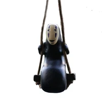 1pcs spirited away no face man figures toys miyazaki hayao swing no face man action figure model toys decoration for child gifts