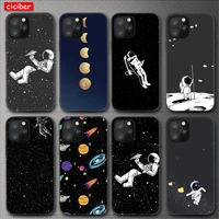 astronaut space sky case for iphone 11 12 pro max mini cover for iphone x xr xs max 7 8 6 6s plus 5 se 2020 soft tpu phone funda