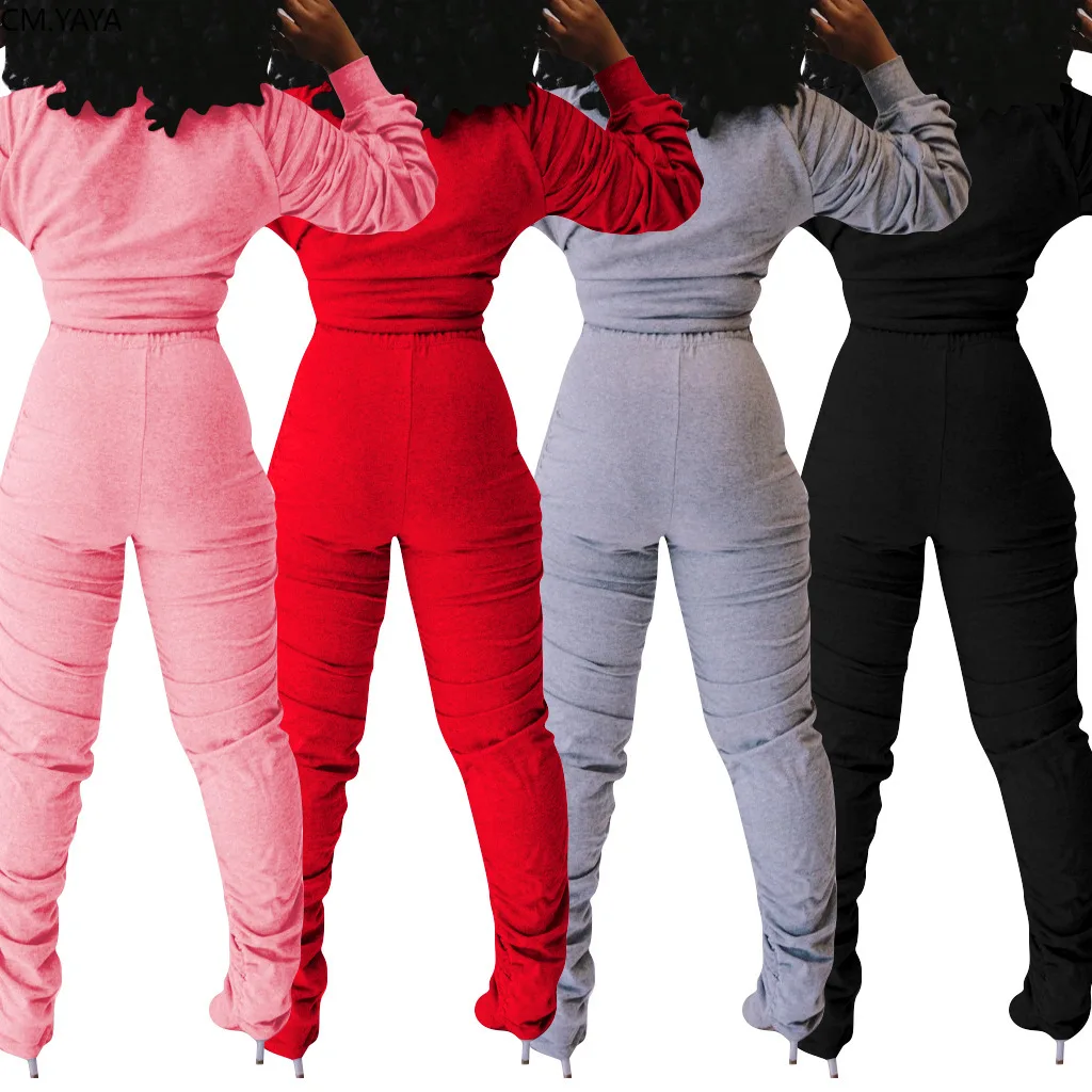 Женский спортивный костюм CM.YAYA комплект из двух предметов толстовка с