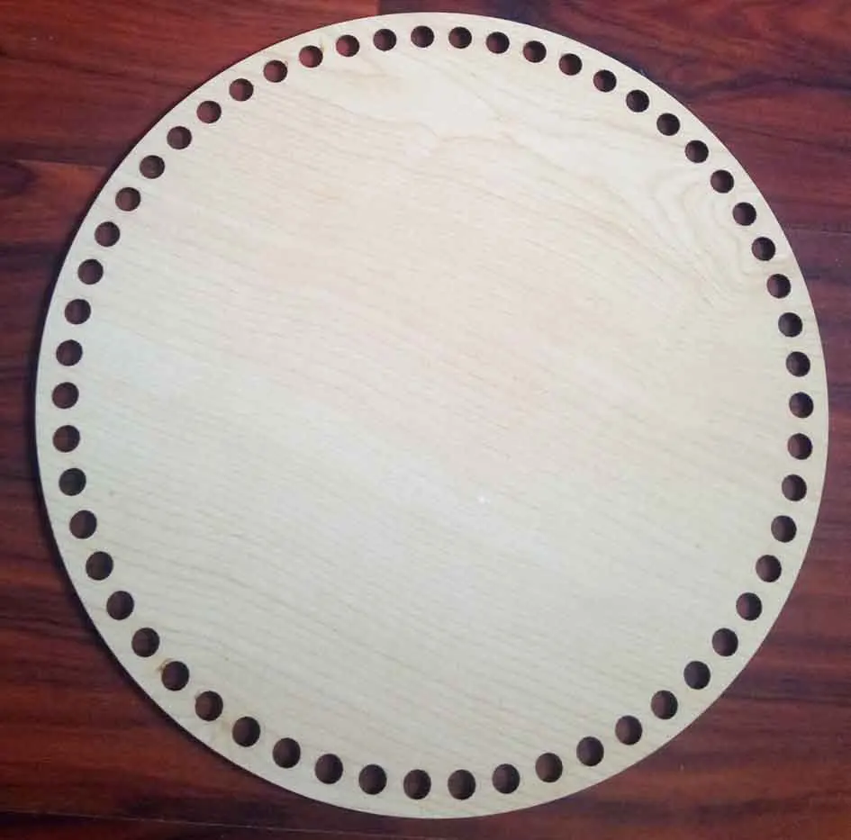 Деревянная пластина диаметром 25 см | Дом и сад