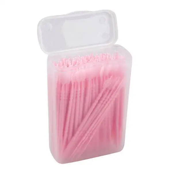 

150pcs 2 Way Oral Dental Picks Tooth Pick Interdental Brush with Portable Case Portable Tooth Pick