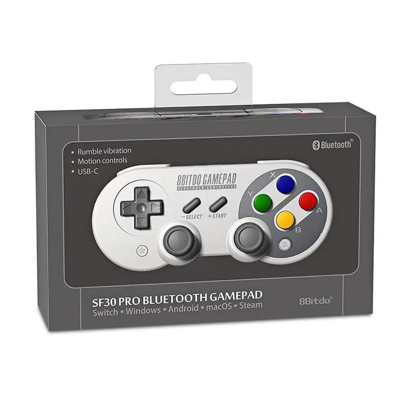 Геймпад Kuulee 8Bitdo SN30 Pro SF30 для Nintendo Switch Android MacOS паровой джойстик беспроводной