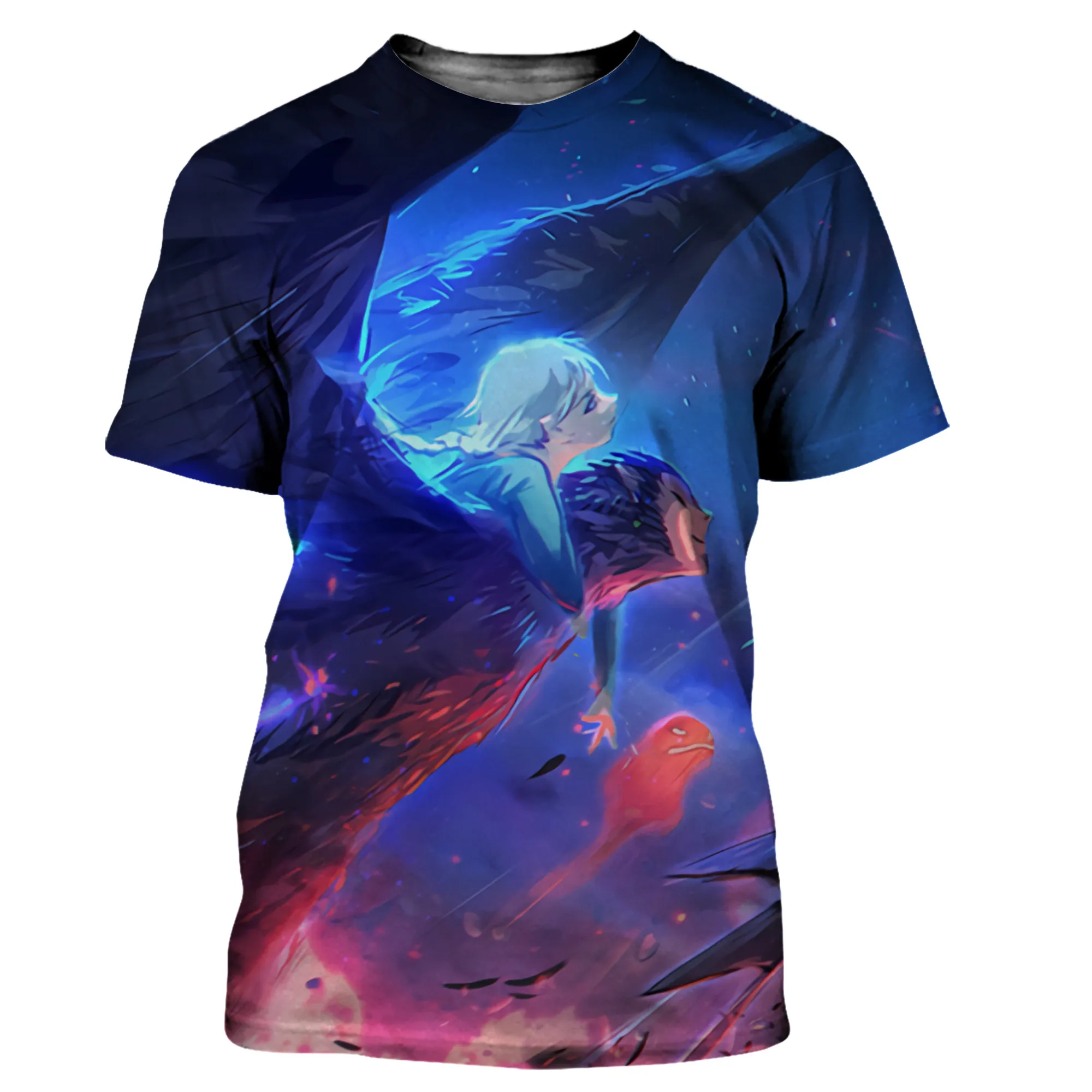 

2021 summer new men's and women's O-neck T-shirt casual Harajuku style fashion cool 3D printing short sleeve T-shirt