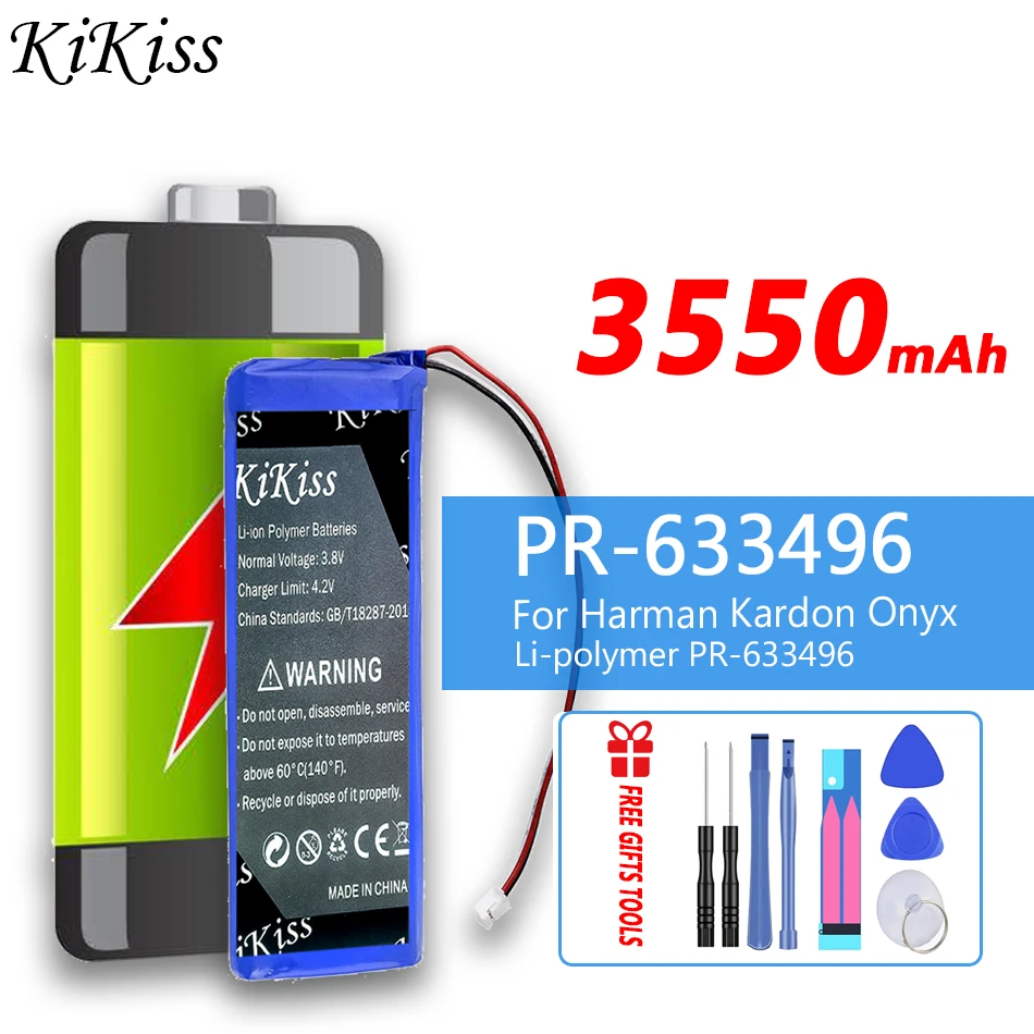 

KiKiss High Capacity 3550mAh PR-633496 Replacement Battery for Harman Kardon Onyx PR-633496 Batteries