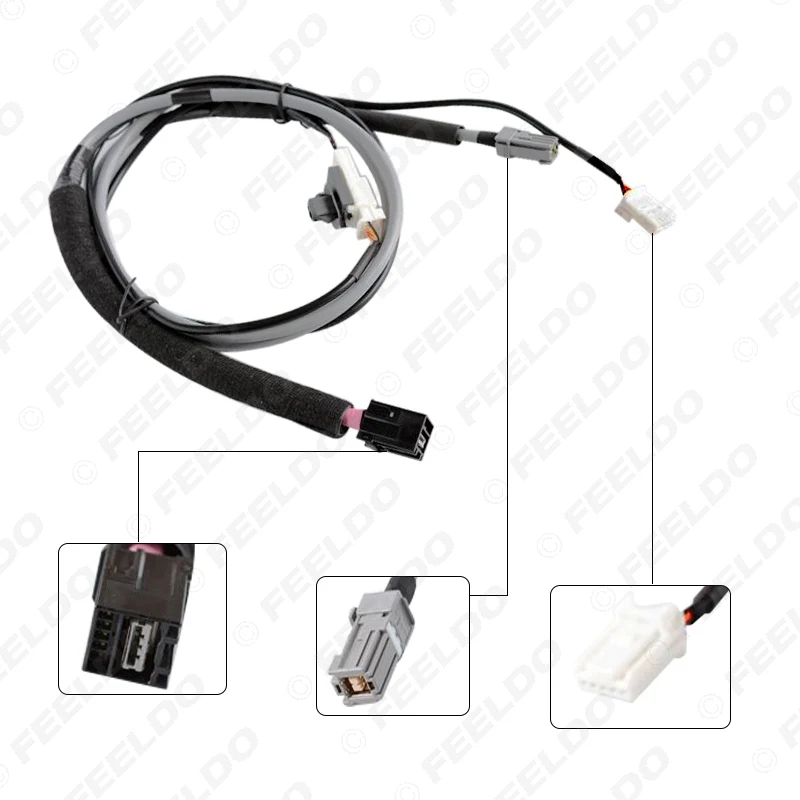 Автомобильный аудио USB вспомогательный интерфейсный переключатель 5-контактный