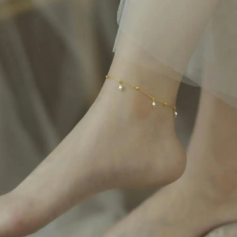 Цепочка ZHIXI из натуральной пресной кожи заполненная золотом 14 карат оригинальный