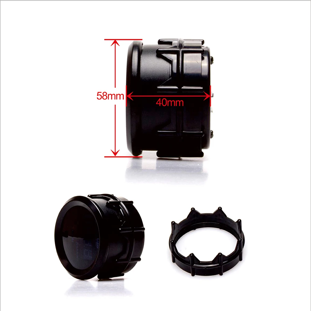 Цифровой светодиодный Манометр 2 дюйма 52 мм с черным циферблатом | Автомобили и