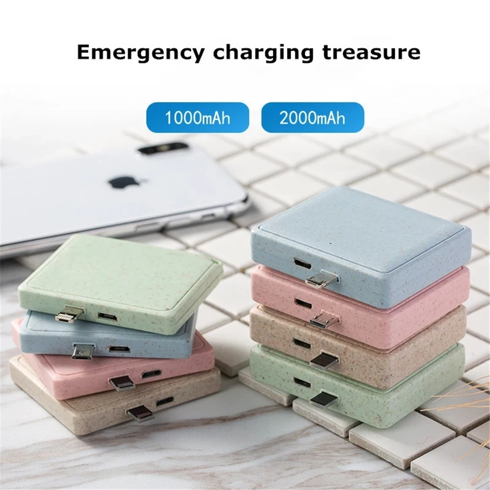 Портативный дорожный мини блок питания для iPhone Android зарядное устройство телефона