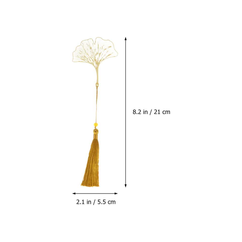 

3pcs Metal Leaf-shaped Students with Tassel for Birthday Gift