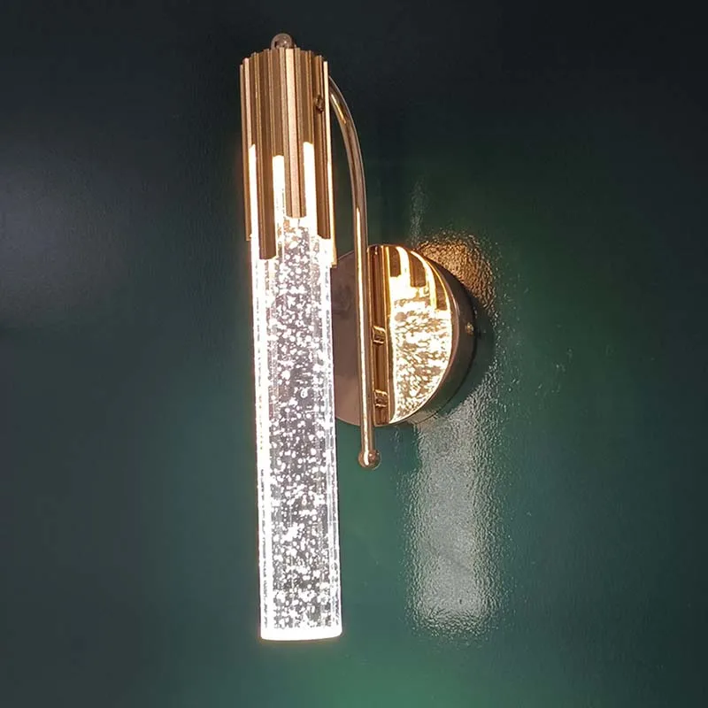 Креативное настенное светодиодное бра с прозрачными пузырями фоновое для