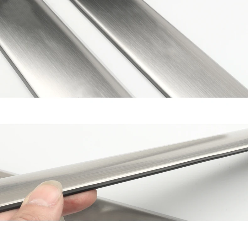 

Lsrtw2017 Stainless Steel Car Seat Back Anti-kick Strip Trims for Skoda Superb Interior Mouldings Accessories Chrome