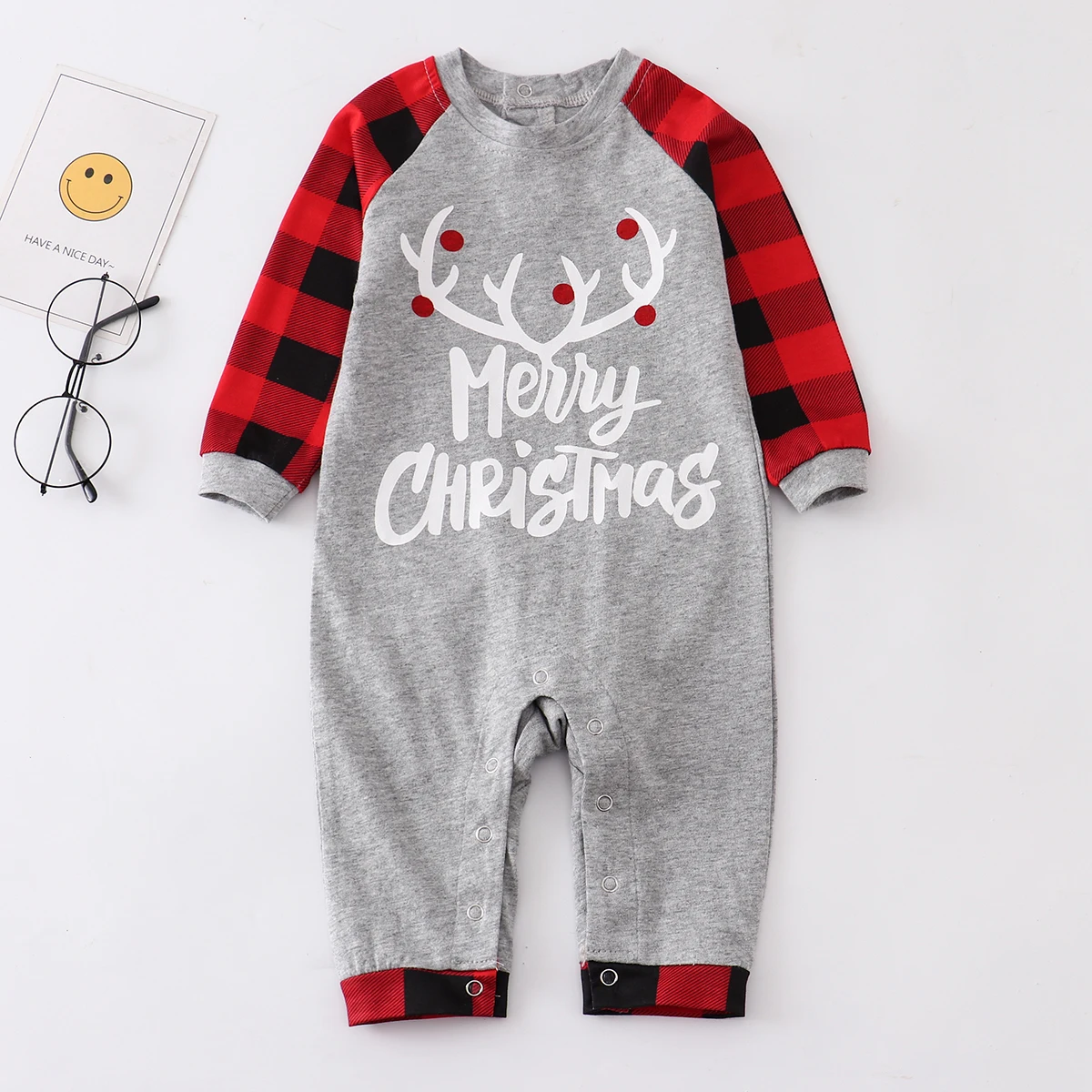 Рождественские Семейные одинаковые пижамы семейные топы штаны взрослые дети