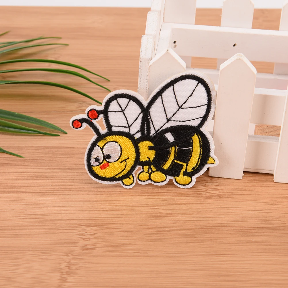1 шт. вышитый пчелиный патч для одежды Железный на шитье животное аппликация