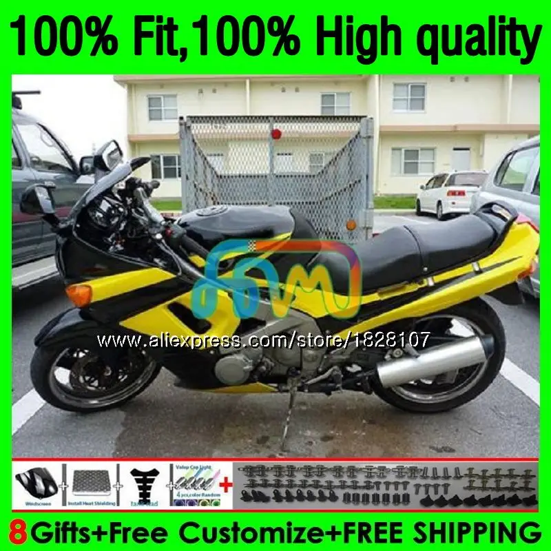 

Injection For KAWASAKI ZZR-400 ZZR400 93 95 96 97 Yellow black 98 99 154BS.26 ZZR 400 1993 1994 1995 1996 1997 1998 1999 Fairing