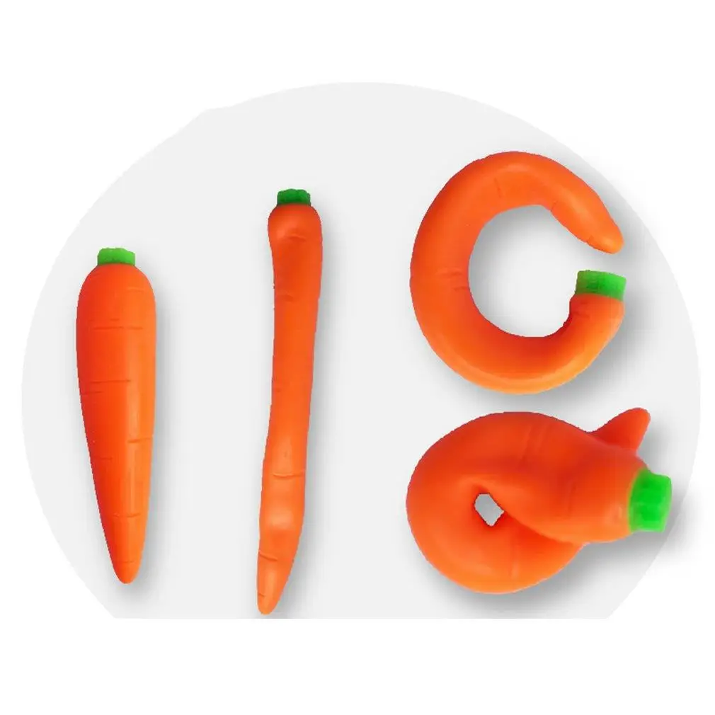 Stretchy Carrot Toys Squish Stress Relief Fidget for Kids and Adults Squeeze | Игрушки и хобби