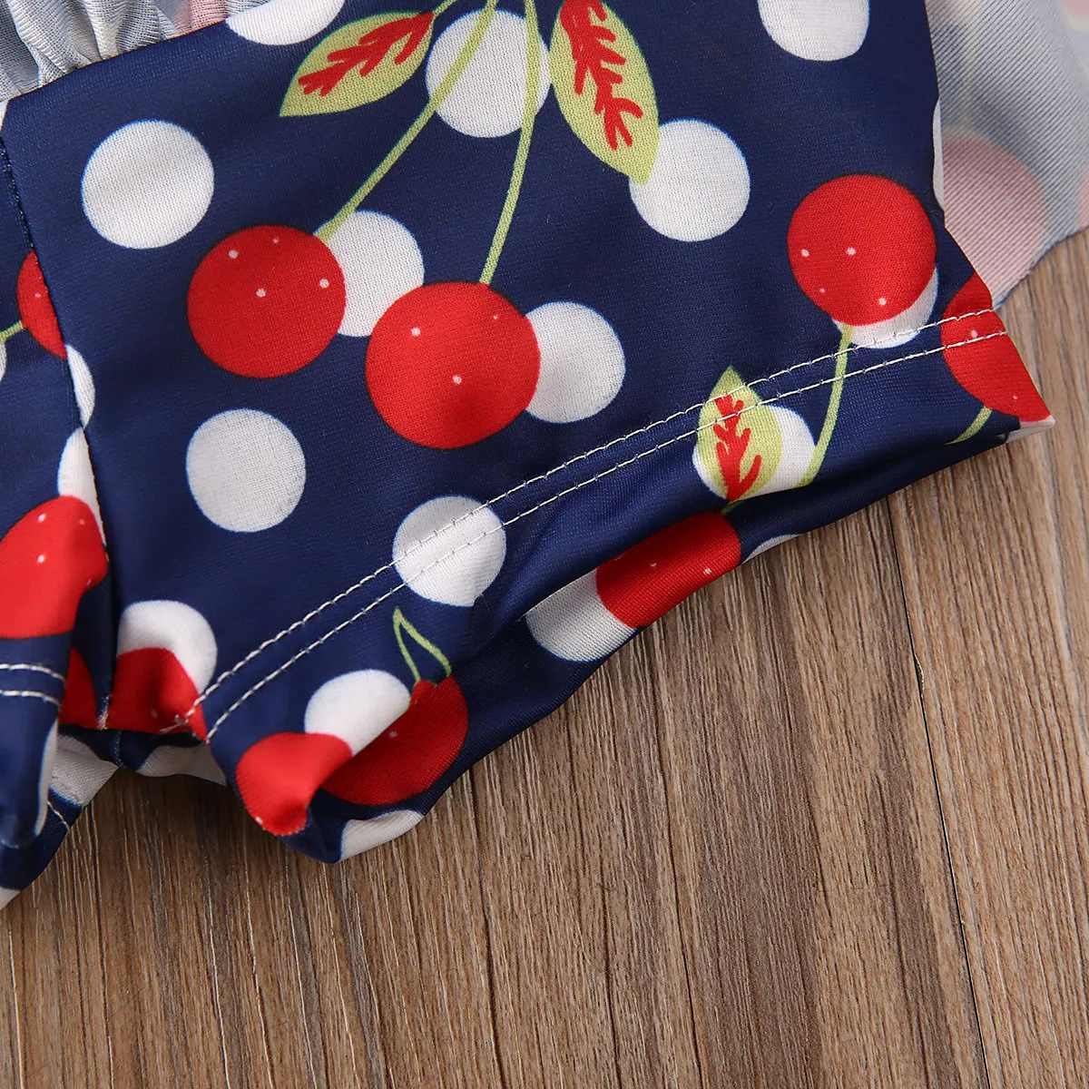 2020 Two-Pieces Bikini Set Infant Kid Baby Girl Swimwear Swimsuit Colorful Dot Print Blue Bathing Suit Swimming Beachwear 0-4Y |