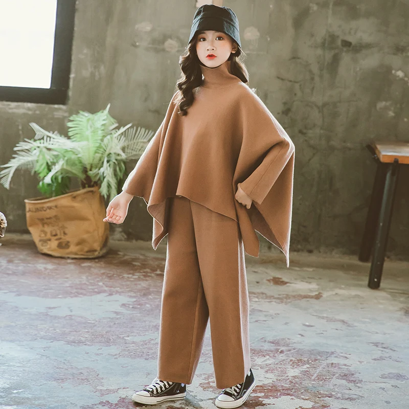

Kids Girl Cool T-shirts Pants Two-piece Sweatshirt Tops Baby Long Sleeve Children Autumn Spring Clothes