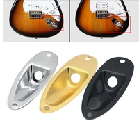 guitars jack plate socket for fender strat style electric guitars chrome black gold 70mm screw hole distances instrument parts