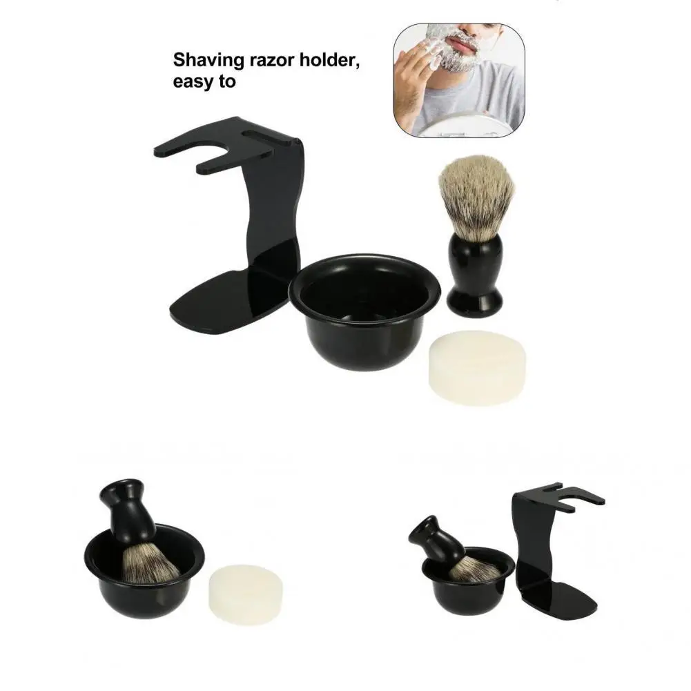 

Professional 1 Set Fashion Men Beard Brush Hair Cleaning Tool Barber Tool Shaving Brush Multifunctional for Barber Shop