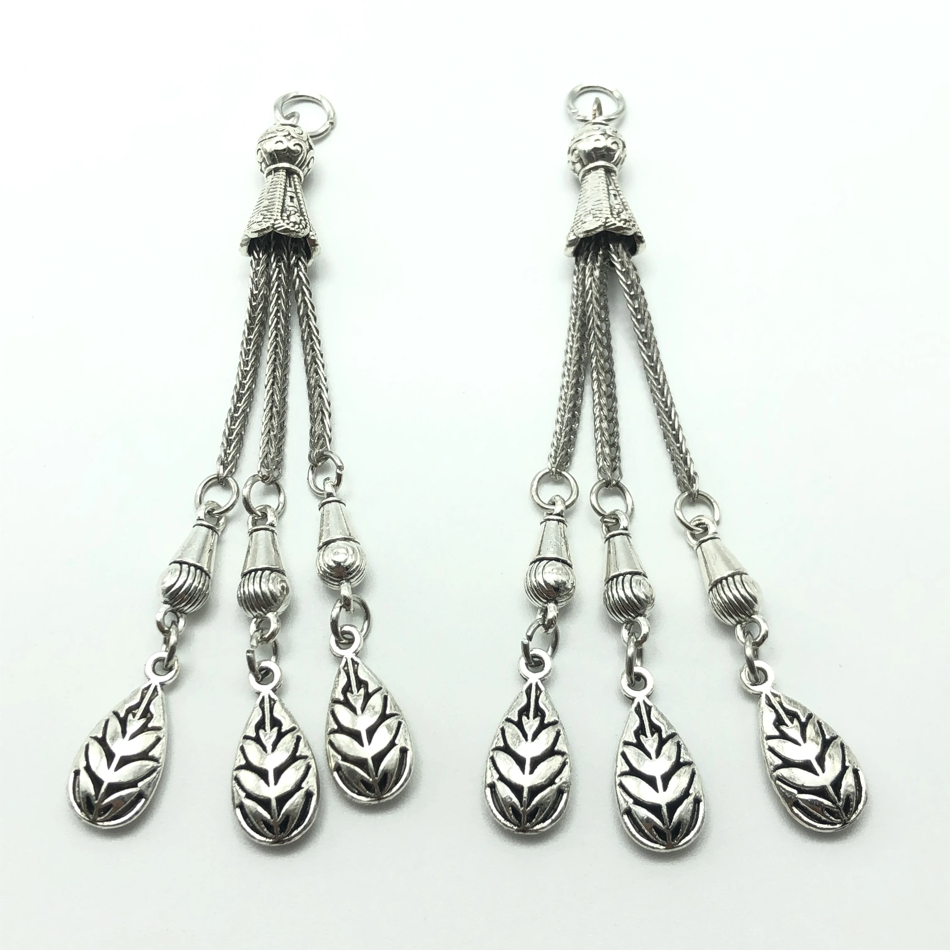 JunKang 2 шт. очаровательный турецкий мусульманский лист четки кулон молитвенные